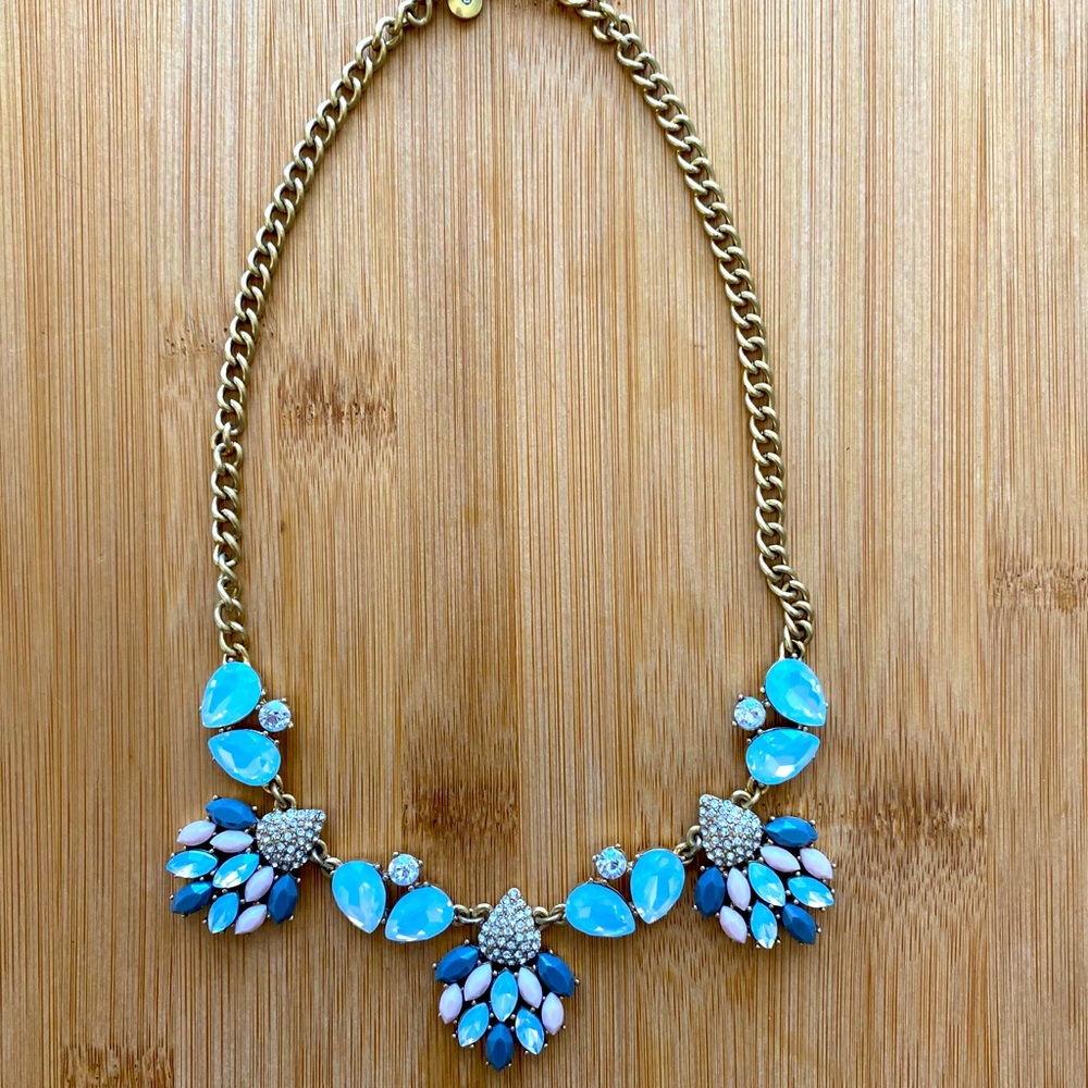 J.Crew Gemstone Statement Necklace - image 1